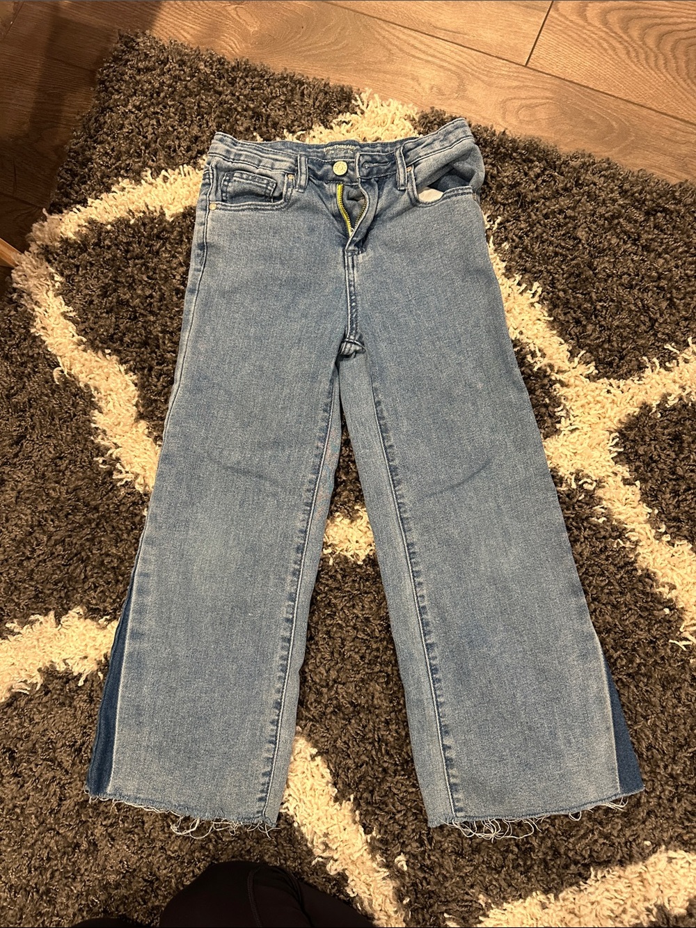 Epic Threads Light Blue Wide-Leg Jeans with Dark Inner Panel